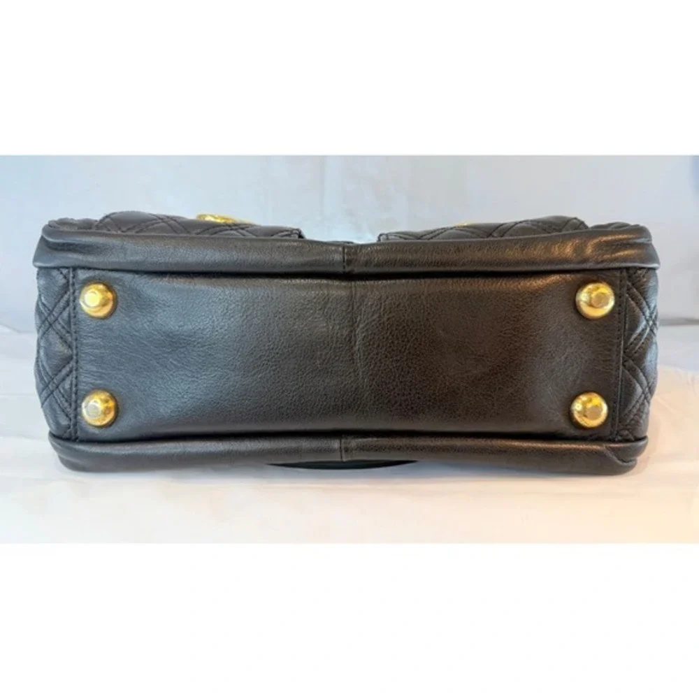MARC‎ JACOBS Venetia quilted black leather satchel